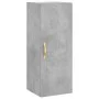 Aparador de madera contrachapada gris hormigón 34,5x34x180 cm de vidaXL, Aparadores - Ref: Foro24-3198837, Precio: 107,29 €, ...
