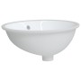 Lavabo de baño ovalado cerámica blanco 49x40,5x21 cm de vidaXL, Lavabos - Ref: Foro24-153720, Precio: 89,59 €, Descuento: %