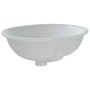 Ovales Waschbecken aus weißer Keramik, 49 x 40,5 x 21 cm von vidaXL, Sinkt - Ref: Foro24-153720, Preis: 79,62 €, Rabatt: %