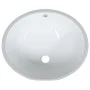 White ceramic oval bathroom sink 49x40.5x21 cm by vidaXL, Sinks - Ref: Foro24-153720, Price: 66,13 €, Discount: %