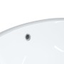 Lavabo de baño ovalado cerámica blanco 49x40,5x21 cm de vidaXL, Lavabos - Ref: Foro24-153720, Precio: 89,59 €, Descuento: %