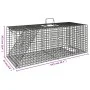 Galvanized iron animal trap 64.5x25x26.5 cm by vidaXL, Animal traps - Ref: Foro24-154933, Price: 38,31 €, Discount: %