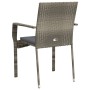 Gartenstühle mit Kissen 2 Einheiten graues synthetisches Rattan von vidaXL, Gartenstühle - Ref: Foro24-319882, Preis: 114,14 ...