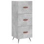 Aparador de madera contrachapada gris hormigón 34,5x34x180 cm de vidaXL, Aparadores - Ref: Foro24-3198829, Precio: 110,13 €, ...