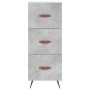 Aparador de madera contrachapada gris hormigón 34,5x34x180 cm de vidaXL, Aparadores - Ref: Foro24-3198829, Precio: 110,13 €, ...