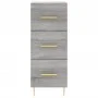 Hohes Sonoma-Sideboard aus grauem Sperrholz, 34,5 x 34 x 180 cm von vidaXL, Sideboards - Ref: Foro24-3198847, Preis: 111,62 €...