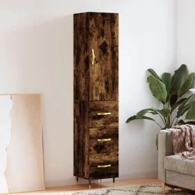 Sideboard aus geräuchertem Eichensperrholz, 34,5 x 34 x 180 cm von vidaXL, Sideboards - Ref: Foro24-3198838, Preis: 107,50 €,...