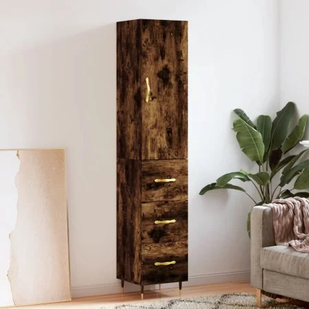 Sideboard aus geräuchertem Eichensperrholz, 34,5 x 34 x 180 cm von vidaXL, Sideboards - Ref: Foro24-3198838, Preis: 107,50 €,...