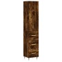Sideboard aus geräuchertem Eichensperrholz, 34,5 x 34 x 180 cm von vidaXL, Sideboards - Ref: Foro24-3198838, Preis: 108,79 €,...