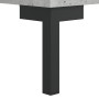 Aparador de madera contrachapada gris hormigón 34,5x34x180 cm