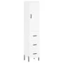 Aparador alto madera contrachapada blanco 34,5x34x180 cm de vidaXL, Aparadores - Ref: Foro24-3198857, Precio: 128,70 €, Descu...