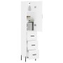 Aparador alto madera contrachapada blanco 34,5x34x180 cm de vidaXL, Aparadores - Ref: Foro24-3198857, Precio: 132,02 €, Descu...
