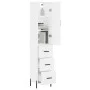 Aparador alto madera contrachapada blanco 34,5x34x180 cm de vidaXL, Aparadores - Ref: Foro24-3198857, Precio: 128,70 €, Descu...