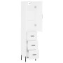 Aparador alto madera contrachapada blanco 34,5x34x180 cm de vidaXL, Aparadores - Ref: Foro24-3198857, Precio: 132,02 €, Descu...