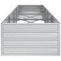Arriate de acero galvanizado plateado 320x80x45 cm de vidaXL, Maceteros y jardineras - Ref: Foro24-316892, Precio: 58,94 €, D...