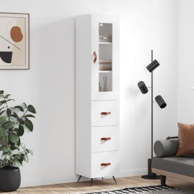 Aparador alto madera contrachapada blanco 34,5x34x180 cm de vidaXL, Aparadores - Ref: Foro24-3199209, Precio: 114,96 €, Descu...