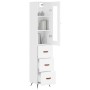 Hohes Sideboard aus weißem Sperrholz, 34,5 x 34 x 180 cm von vidaXL, Sideboards - Ref: Foro24-3199209, Preis: 114,96 €, Rabat...
