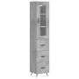 Aparador de madera contrachapada gris hormigón 34,5x34x180 cm de vidaXL, Aparadores - Ref: Foro24-3199213, Precio: 111,56 €, ...