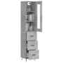 Concrete gray plywood sideboard 34.5x34x180 cm by vidaXL, Sideboards - Ref: Foro24-3199213, Price: 112,94 €, Discount: %