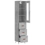 Concrete gray plywood sideboard 34.5x34x180 cm by vidaXL, Sideboards - Ref: Foro24-3199213, Price: 112,94 €, Discount: %