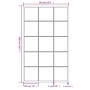 Wandspiegel 3 Stück aus schwarzem Metall 100x60 cm von vidaXL, Spiegel - Ref: Foro24-3189036, Preis: 232,16 €, Rabatt: %