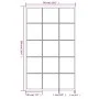 Wandspiegel 6 Stück aus schwarzem Metall 100x60 cm von vidaXL, Spiegel - Ref: Foro24-3189038, Preis: 477,71 €, Rabatt: %