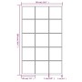 Wandspiegel 6 Stück aus schwarzem Metall 100x60 cm von vidaXL, Spiegel - Ref: Foro24-3189038, Preis: 460,25 €, Rabatt: %