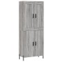 Aparador alto madera contrachapada gris sonoma 69,5x34x180 cm de vidaXL, Aparadores - Ref: Foro24-3199567, Precio: 153,52 €, ...
