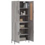 Aparador alto madera contrachapada gris sonoma 69,5x34x180 cm de vidaXL, Aparadores - Ref: Foro24-3199567, Precio: 153,52 €, ...