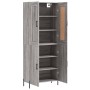 Aparador alto madera contrachapada gris sonoma 69,5x34x180 cm de vidaXL, Aparadores - Ref: Foro24-3199567, Precio: 153,52 €, ...
