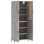 Aparador alto madera contrachapada gris sonoma 69,5x34x180 cm de vidaXL, Aparadores - Ref: Foro24-3199567, Precio: 152,01 €, ...