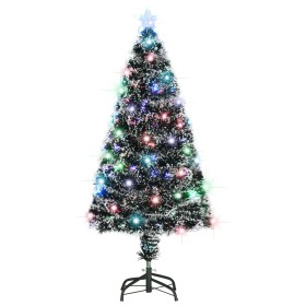 Árbol de Navidad artificial con soporte/LED 120 cm fibra óptica