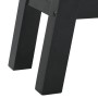 Mesa consola madera maciza de caoba negro 110x30x75 cm
