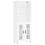 Hohes weißes Sperrholz-Sideboard 69,5 x 34 x 180 cm von vidaXL, Sideboards - Ref: Foro24-3189285, Preis: 134,75 €, Rabatt: %