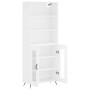 Aparador alto madera contrachapada blanco 69,5x34x180 cm de vidaXL, Aparadores - Ref: Foro24-3189285, Precio: 142,26 €, Descu...