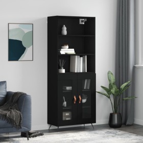 Hohes Sideboard Sperrholz schwarz 69,5x34x180 cm von vidaXL, Sideboards - Ref: Foro24-3189286, Preis: 151,71 €, Rabatt: %