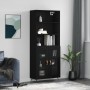 Aparador alto madera contrachapada negro 69,5x34x180 cm de vidaXL, Aparadores - Ref: Foro24-3189286, Precio: 151,58 €, Descue...