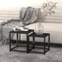 Coffee tables 2 units black MDF by vidaXL, Side tables - Ref: Foro24-331658, Price: 40,47 €, Discount: %