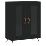 Hohes Sideboard Sperrholz schwarz 69,5x34x180 cm von vidaXL, Sideboards - Ref: Foro24-3189286, Preis: 143,06 €, Rabatt: %