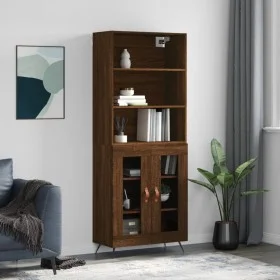 Hohes Sideboard Sperrholz braune Eiche 69,5x34x180 cm von vidaXL, Sideboards - Ref: Foro24-3189292, Preis: 138,53 €, Rabatt: %