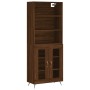 Tall brown oak plywood sideboard 69.5x34x180 cm by vidaXL, Sideboards - Ref: Foro24-3189292, Price: 146,43 €, Discount: %