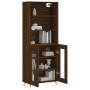 Tall brown oak plywood sideboard 69.5x34x180 cm by vidaXL, Sideboards - Ref: Foro24-3189292, Price: 146,43 €, Discount: %