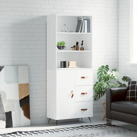 Hohes Sideboard Sperrholz weiß 69,5x34x180 cm von vidaXL, Sideboards - Ref: Foro24-3189413, Preis: 144,56 €, Rabatt: %