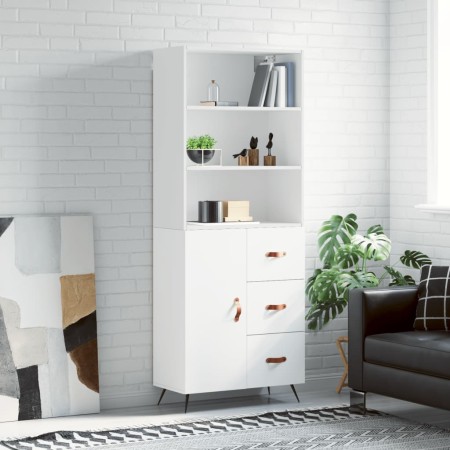 Tall white plywood sideboard 69.5x34x180 cm by vidaXL, Sideboards - Ref: Foro24-3189413, Price: 145,33 €, Discount: %