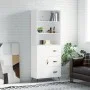 Hohes Sideboard Sperrholz weiß 69,5x34x180 cm von vidaXL, Sideboards - Ref: Foro24-3189413, Preis: 144,56 €, Rabatt: %