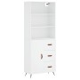 Hohes Sideboard Sperrholz weiß 69,5x34x180 cm von vidaXL, Sideboards - Ref: Foro24-3189413, Preis: 145,33 €, Rabatt: %