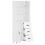 Tall white plywood sideboard 69.5x34x180 cm by vidaXL, Sideboards - Ref: Foro24-3189413, Price: 145,33 €, Discount: %