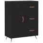 Aparador alto madera contrachapada negro 69,5x34x180 cm de vidaXL, Aparadores - Ref: Foro24-3189414, Precio: 153,80 €, Descue...