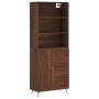 Tall oak brown plywood sideboard 69.5x34x180 cm by vidaXL, Sideboards - Ref: Foro24-3189420, Price: 158,47 €, Discount: %
