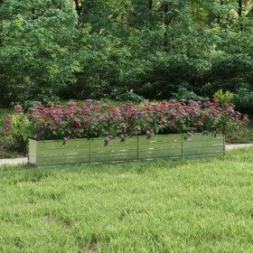Silver galvanized steel flower bed 320x40x45 cm by vidaXL, Pots and planters - Ref: Foro24-316893, Price: 65,91 €, Discount: %